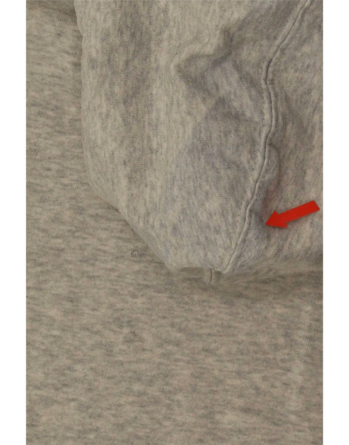 Maglione con cappuccio grafico da donna Roxy UK 12 Cotone screziato grigio medio