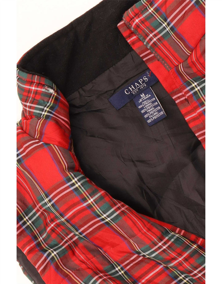 Gilet imbottito da donna Chaps UK 14 poliestere medio a quadri rosso