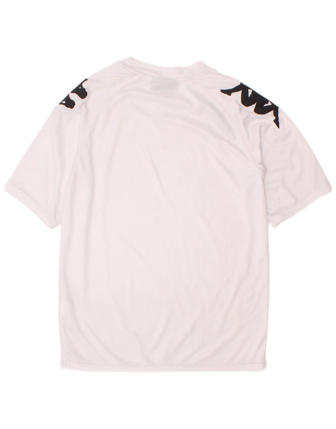 T-shirt grafica Kappa per ragazzi 9-10 anni in poliestere bianco