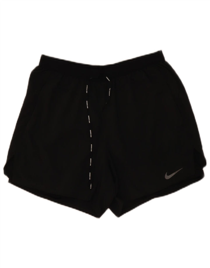 Pantaloncini sportivi Nike Dri Fit da donna UK 12 medio neri