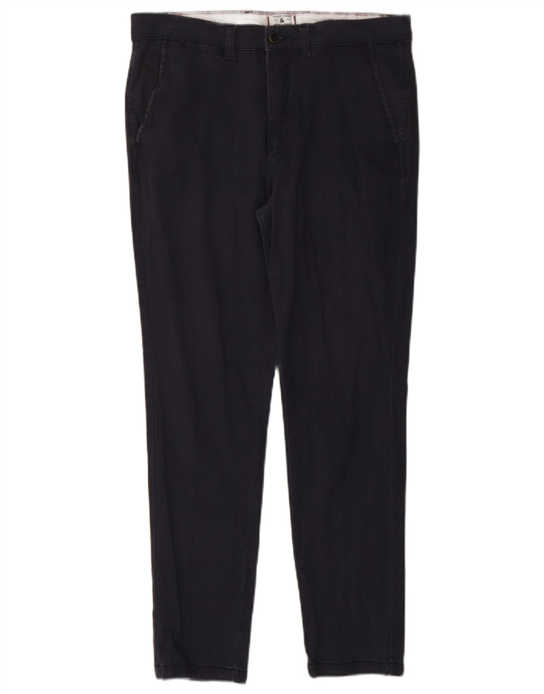 JACK & JONES Pantaloni chino slim da uomo W32 L28 cotone blu navy