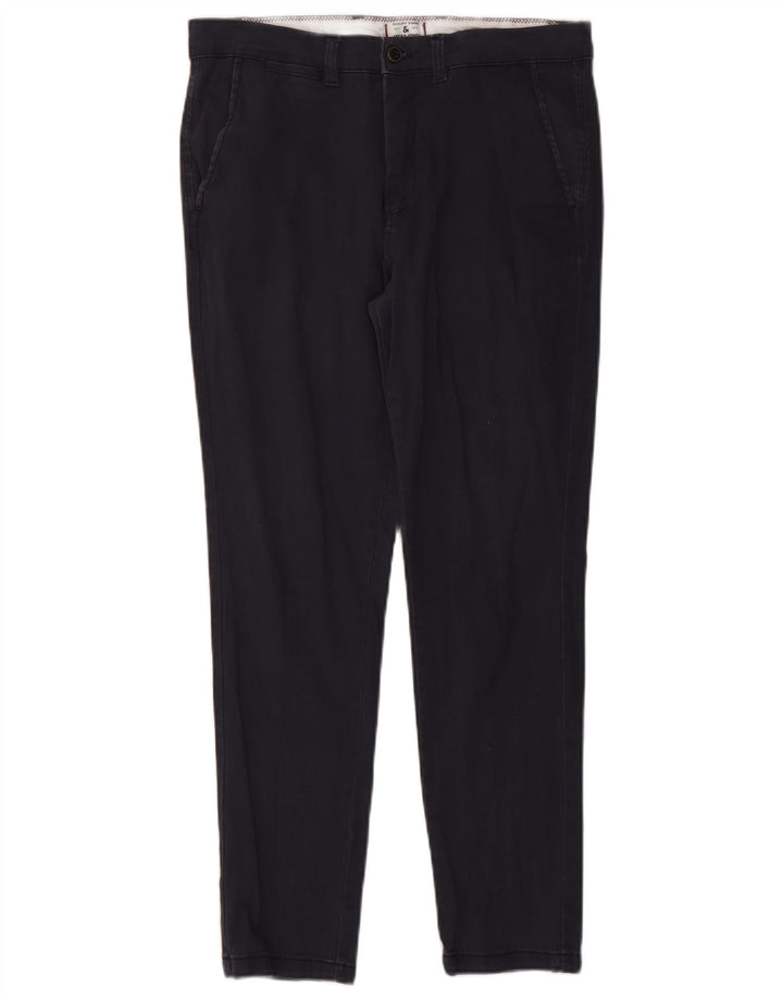 JACK & JONES Pantaloni chino slim da uomo W32 L28 cotone blu navy