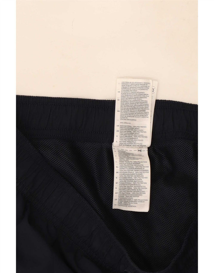 Pantaloncini sportivi da uomo Adidas medi neri in poliestere