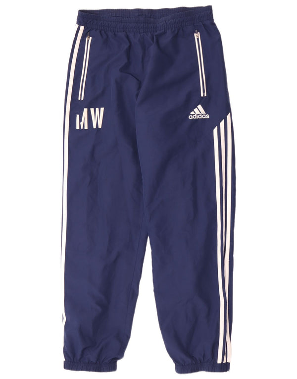 Pantaloni da tuta da uomo Adidas Joggers UK 38/40 Medium Blu Navy Sport
