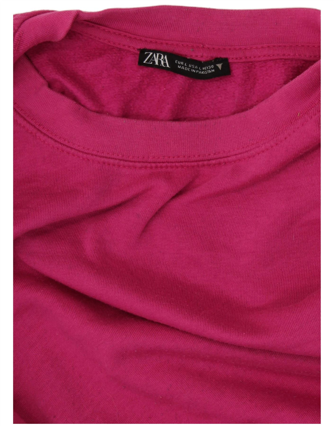 Felpa Oversize Da Donna ZARA Maglione UK 16 Large Rosa