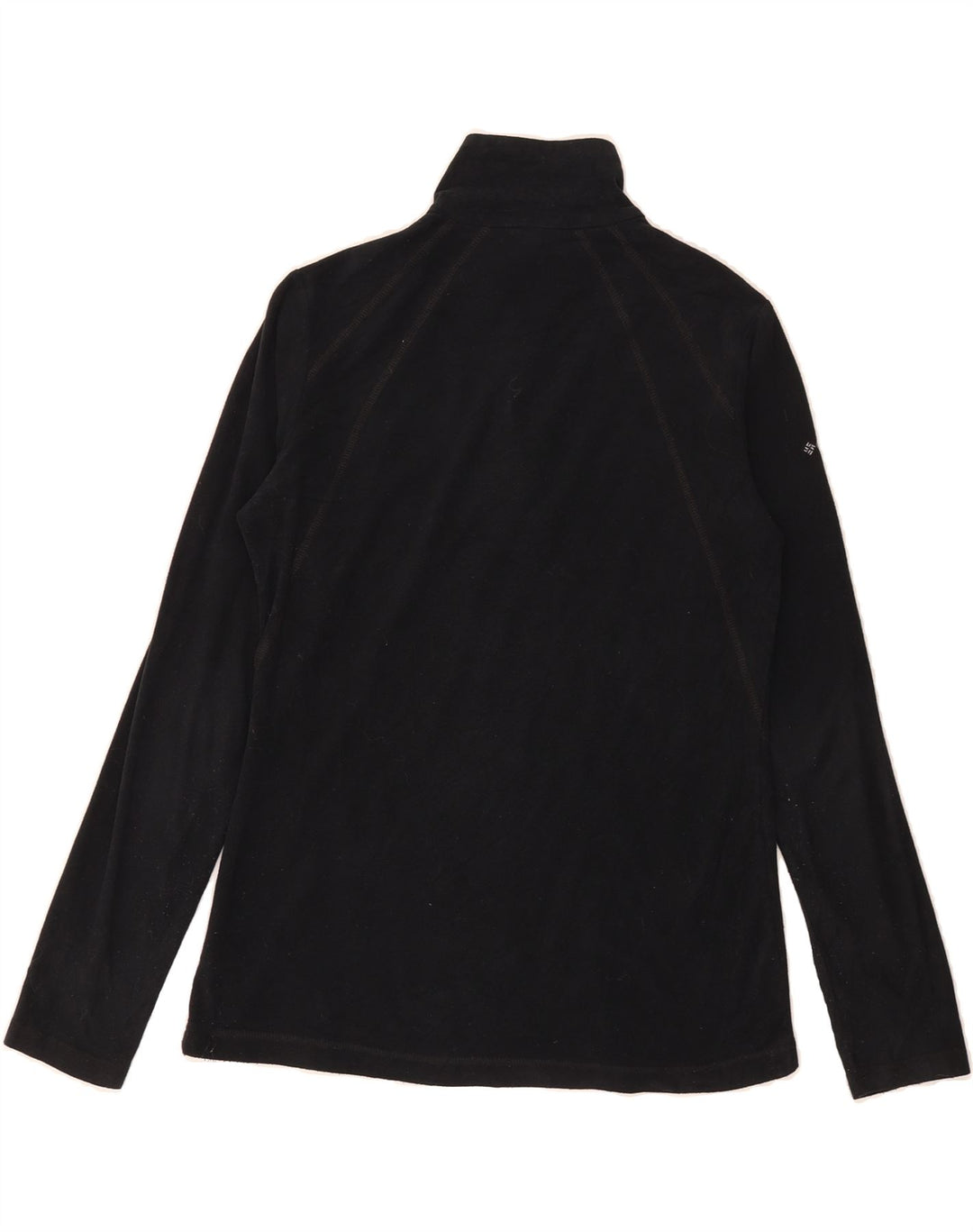 COLUMBIA Womens Zip Neck Fleece Jumper UK 10 Small Black Polyester Vintage Columbia and Second-Hand Columbia from Messina Hembry 
