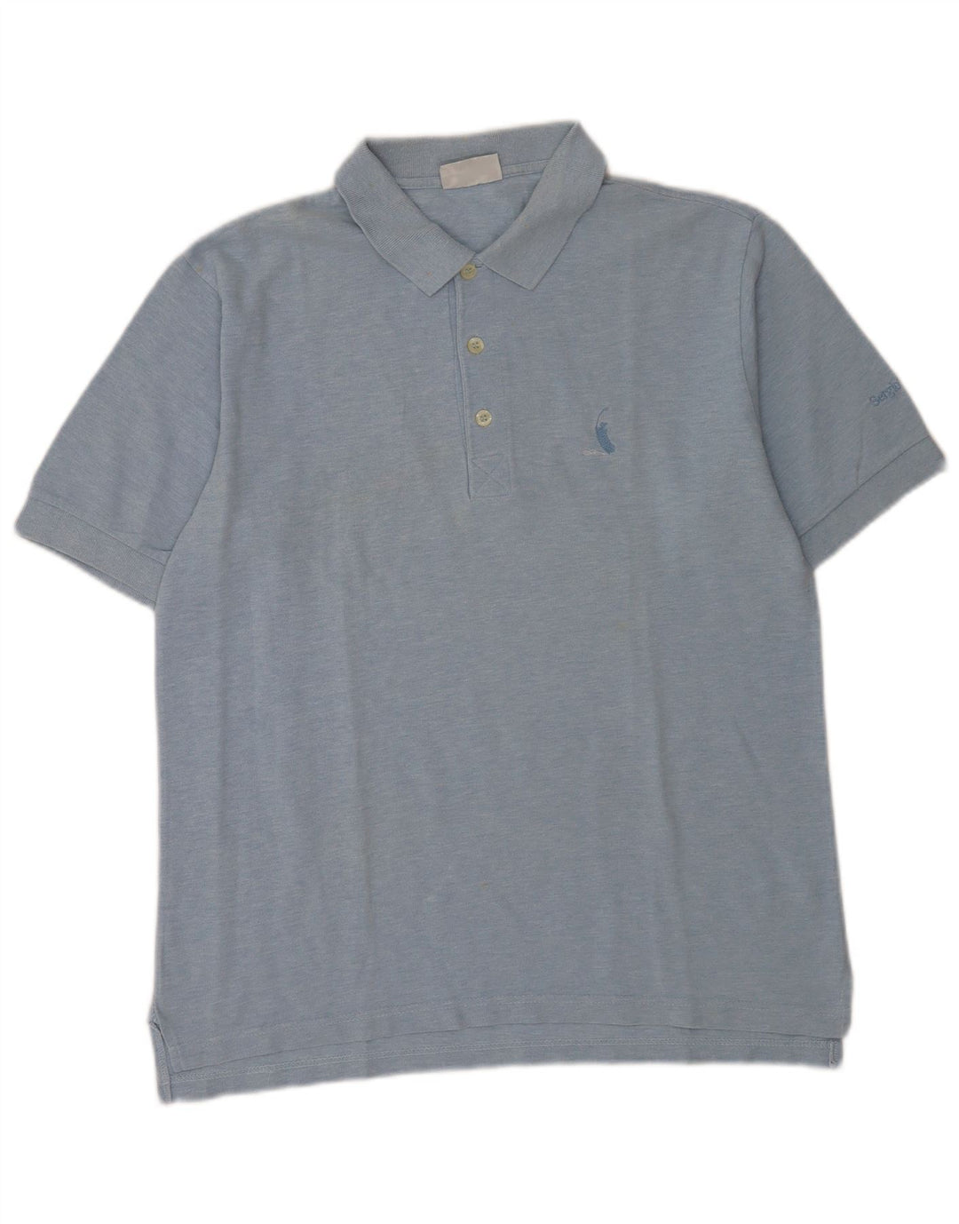 Polo Uomo Sergio Tacchini IT 50 Cotone Puntinato Blu Medio