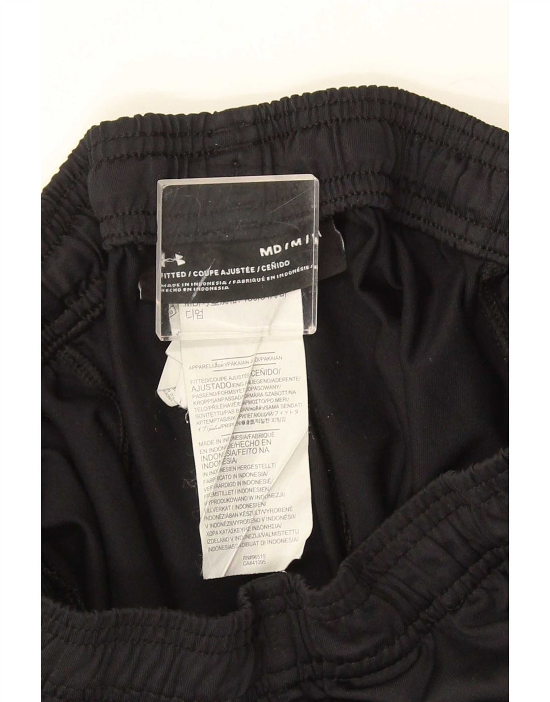 Pantaloni da tuta con grafica da uomo Under Armour, poliestere nero medio