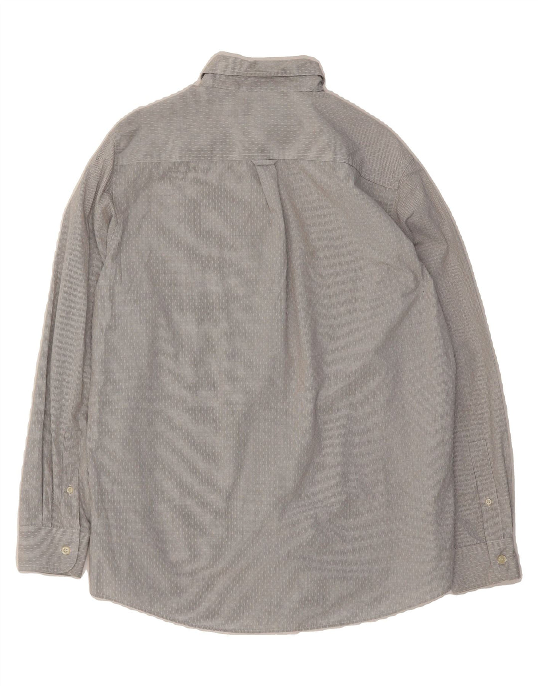 CHAPS Mens Easy Care Shirt Medium Grey Check Cotton Vintage Chaps and Second-Hand Chaps from Messina Hembry 
