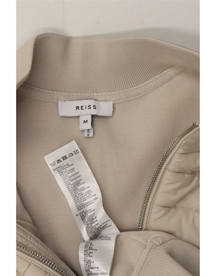 Maglione cardigan da uomo Reiss in cotone beige medio