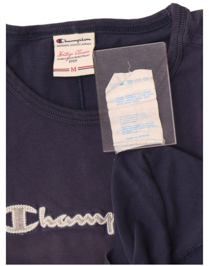 T-shirt grafica da donna Champion Top UK 12 medio blu navy