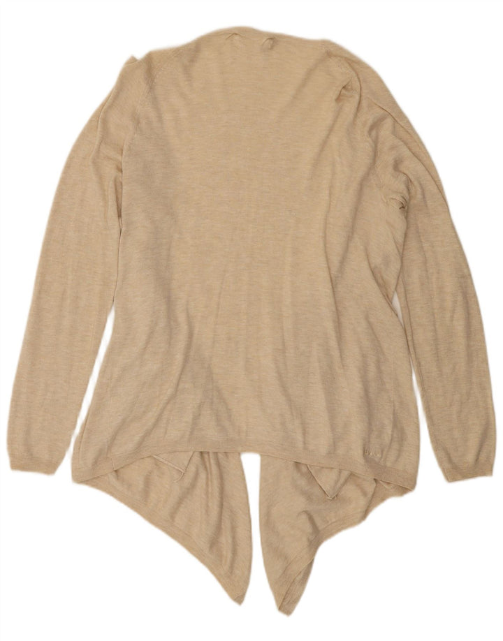 Top cardigan aperto asimmetrico da donna Fat Face UK 12 Beige medio screziato