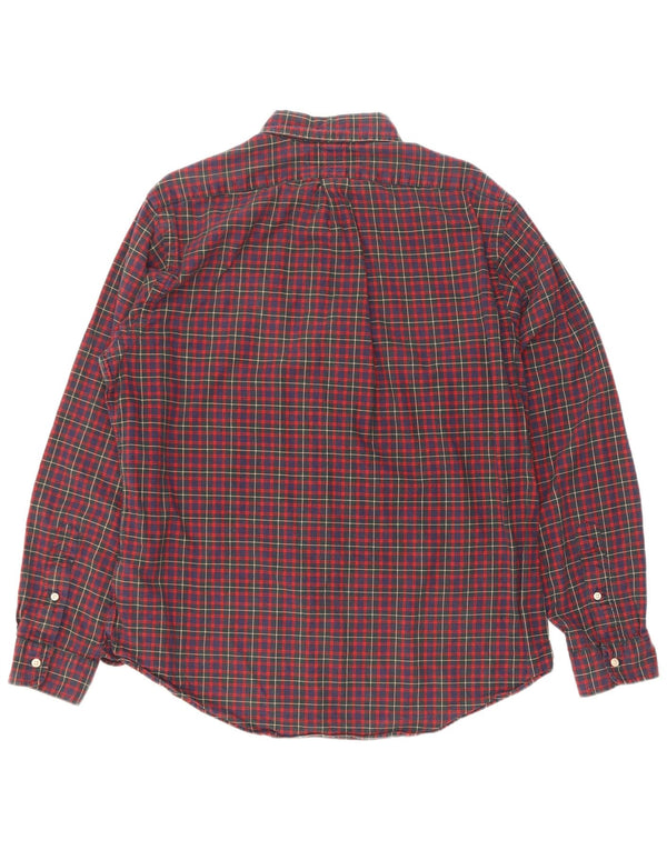 Polo Ralph Lauren Camicia da uomo in cotone a quadri rossi grandi