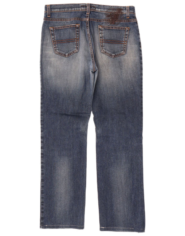 Jeans Dritti Donna Trussardi W29 L29 Cotone Blu