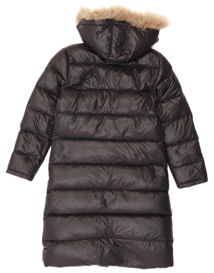 Cappotto imbottito con cappuccio da donna Ellesse UK 14 nylon nero medio