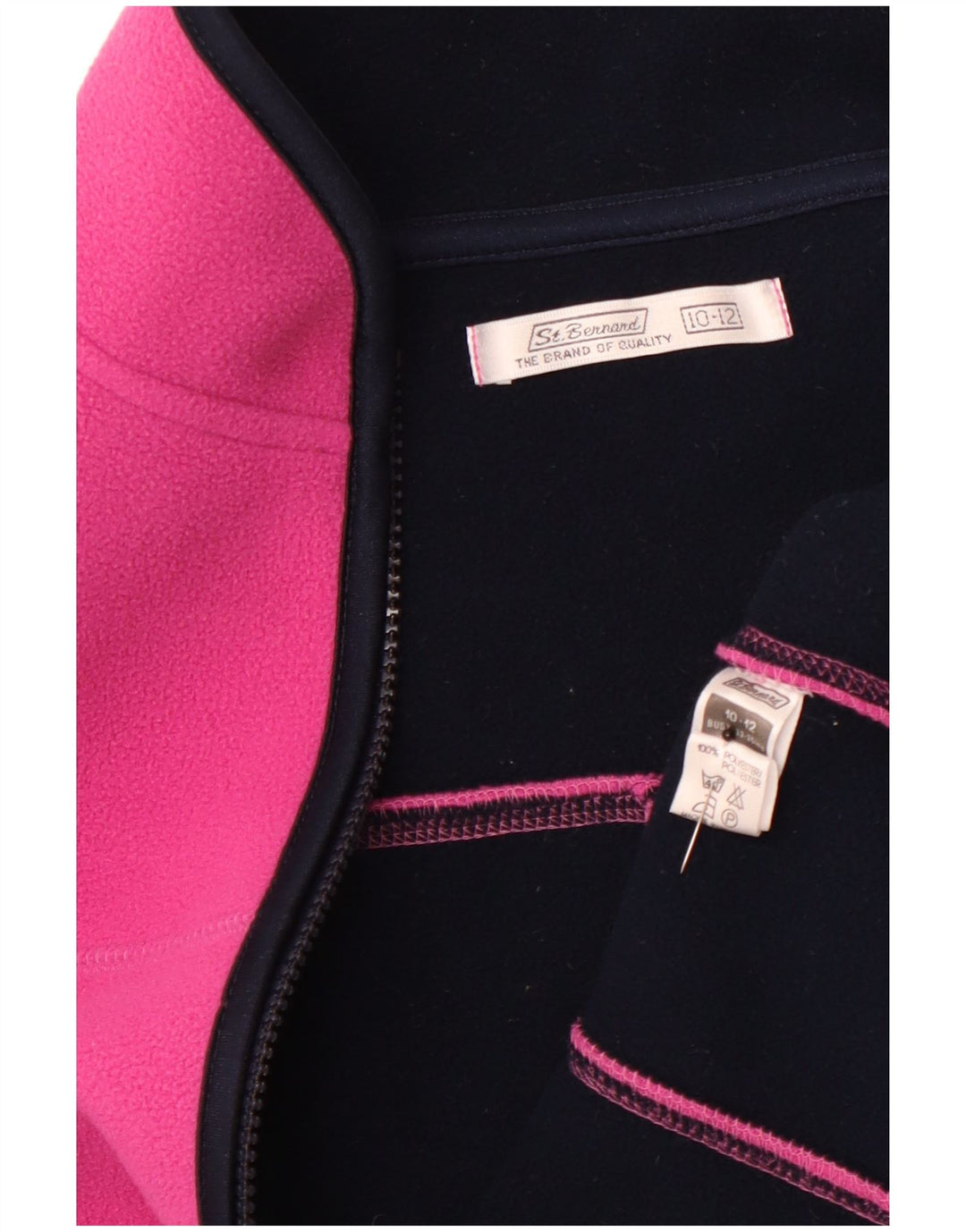 ST. Gilet in pile per bambina BERNARD 10-11 anni Poliestere rosa