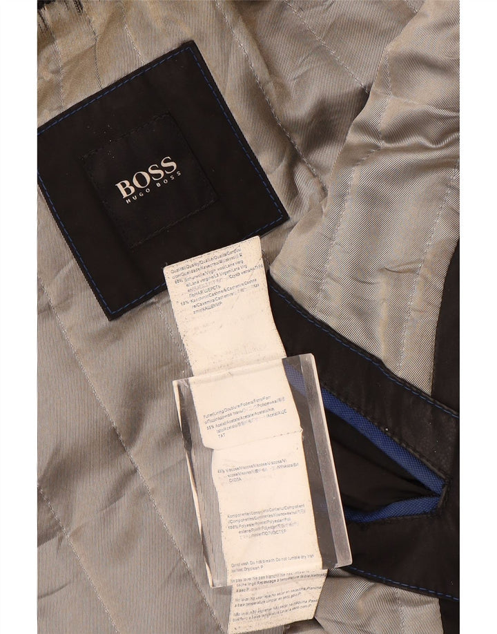 Cappotto da uomo Hugo Boss EU 52 XL Lana grigia