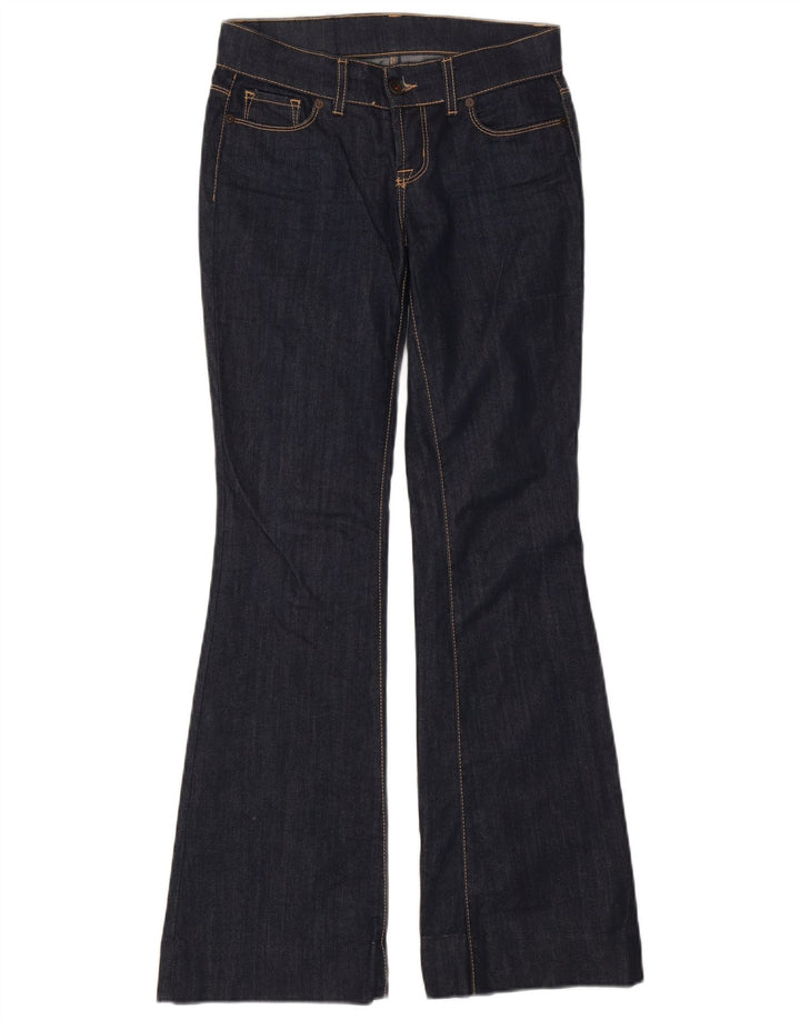 Jeans Svasati Da Donna Benetton W28 L31 Blu Navy