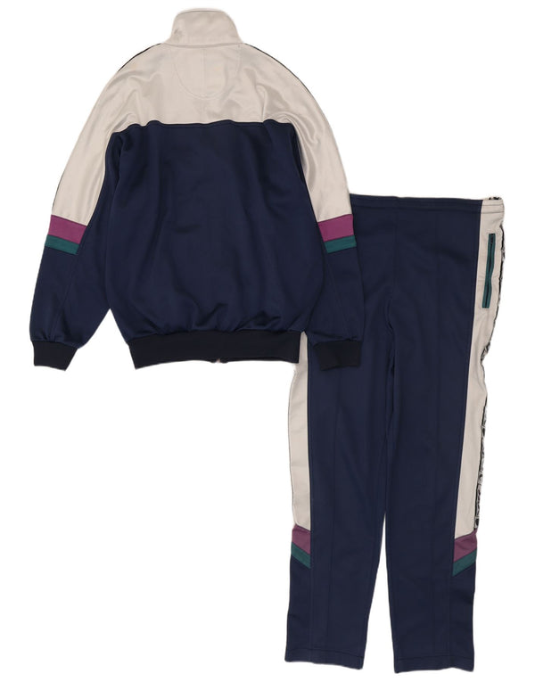 Tuta intera da uomo con vestibilità ampia grafica Asics IT 44 XS blu navy color block