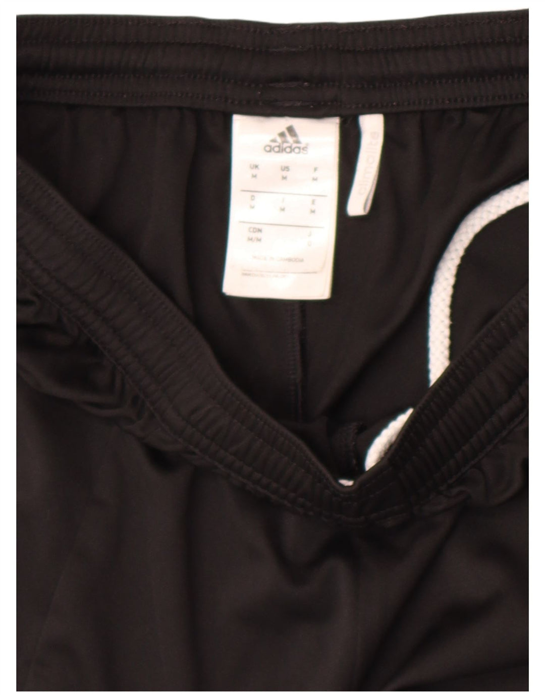 Pantaloncini sportivi Adidas Climalite da uomo, poliestere color block medio nero