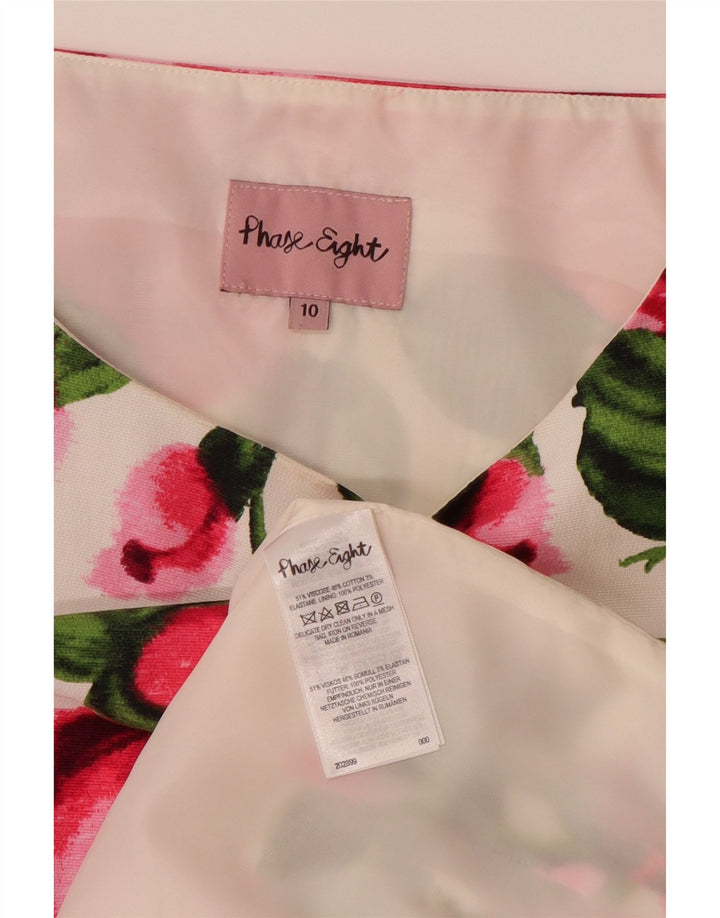 Abito a trapezio da donna PHASE EIGHT UK 10 Piccolo floreale multicolore