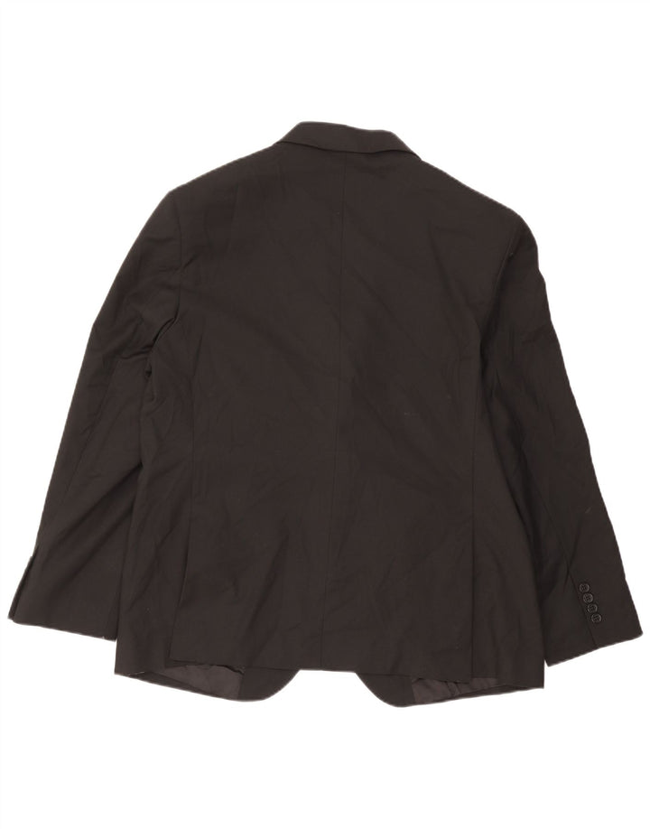 Giacca blazer a 2 bottoni da uomo Marks & Spencer UK 44 XL nera