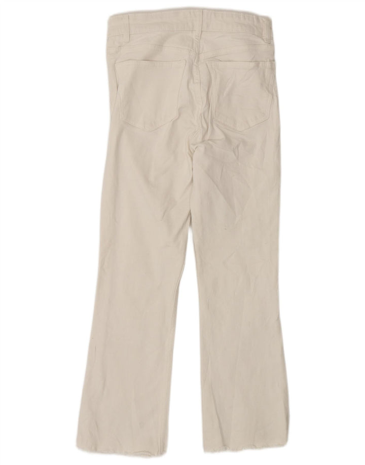 Jeans bootcut da donna Zara a vita alta EU 38 piccoli W28 L25 bianchi