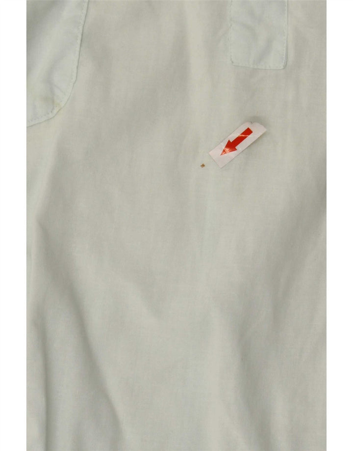 Camicia pullover a maniche corte da uomo Wrangler in cotone turchese medio