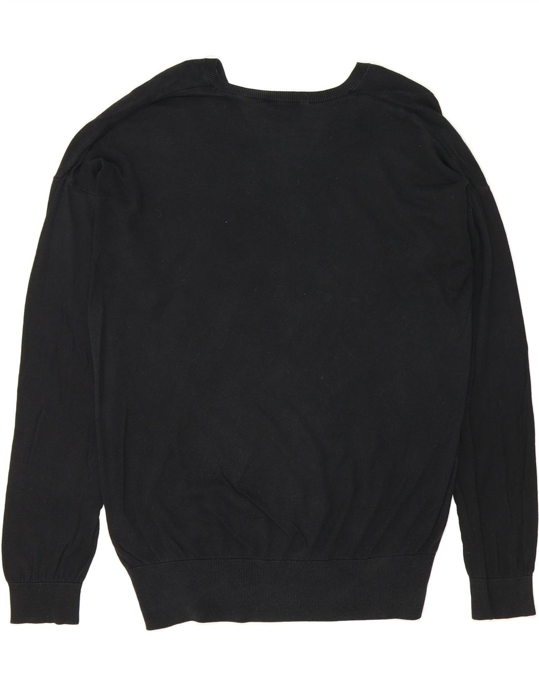 LACOSTE Mens V-Neck Jumper Sweater Large Black Silk Vintage Lacoste and Second-Hand Lacoste from Messina Hembry 