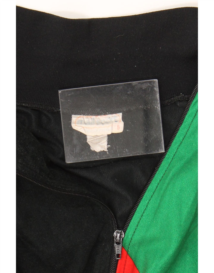 Giacca da tuta da uomo VINTAGE XL Poliestere color block nero