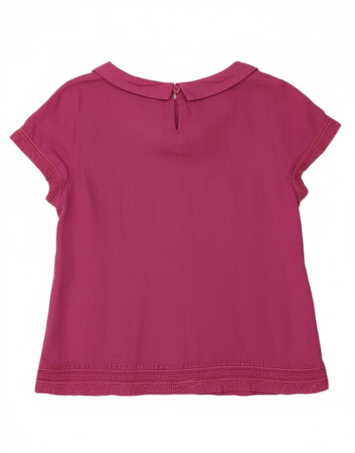 WHITE STUFF Womens Blouse Top UK 10 Small Pink Linen