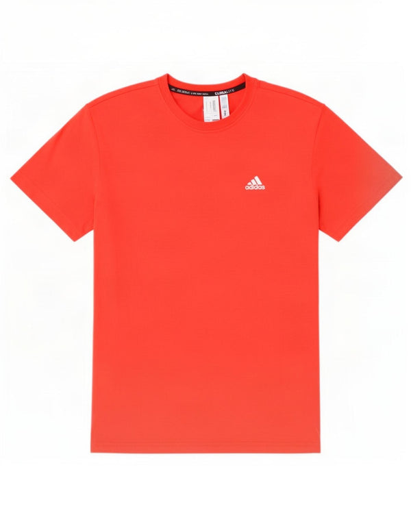 T-shirt Adidas Climalite da uomo, grande, in poliestere rosso