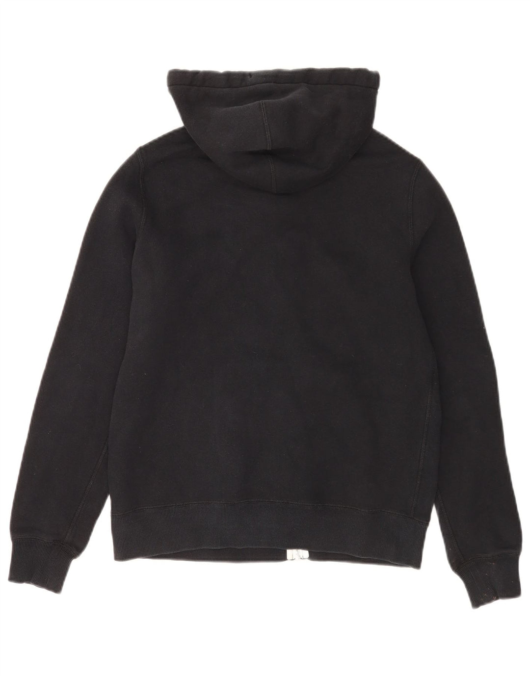 Maglione con cappuccio e zip da donna Converse UK 14 cotone nero medio