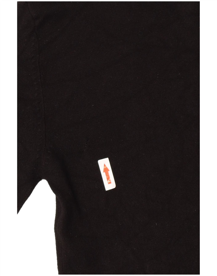 Maglione a collo alto da donna Zara UK 10 piccolo in viscosa nera