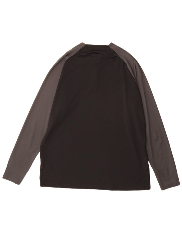Maglia Nike Dri Fit da uomo a maniche lunghe XL nera color block