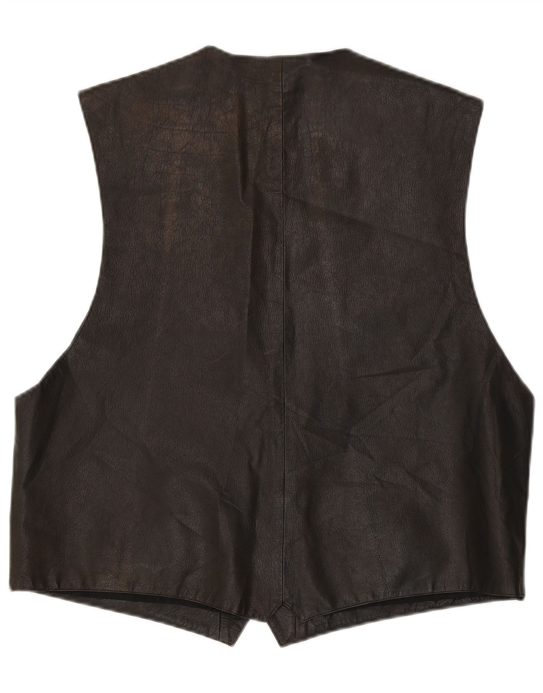 Gilet in Pelle Uomo VINTAGE IT 56 XL Marrone