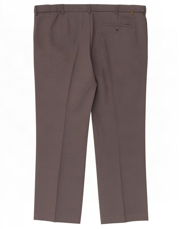 Pantaloni chino dritti da uomo Farah W42 L29 poliestere grigio