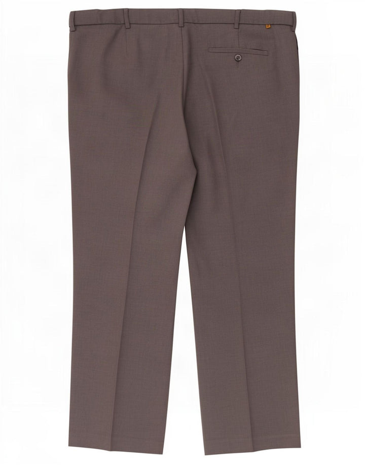 Pantaloni chino dritti da uomo Farah W42 L29 poliestere grigio