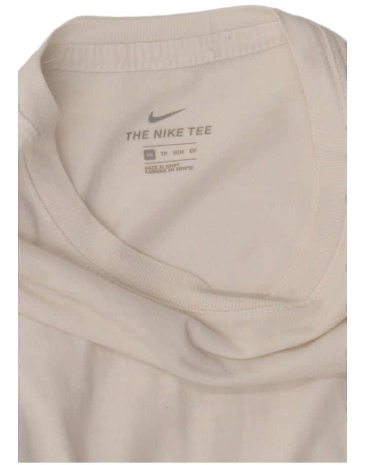 NIKE Womens Graphic T-Shirt Top UK 6 XS White