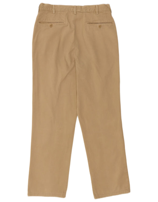 Pantaloni chino dritti da uomo Henry Cottons W30 L28 in cotone beige