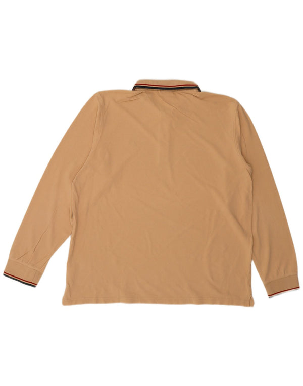 Polo a maniche lunghe da uomo Lotto UK 46/48 3XL Cotone beige