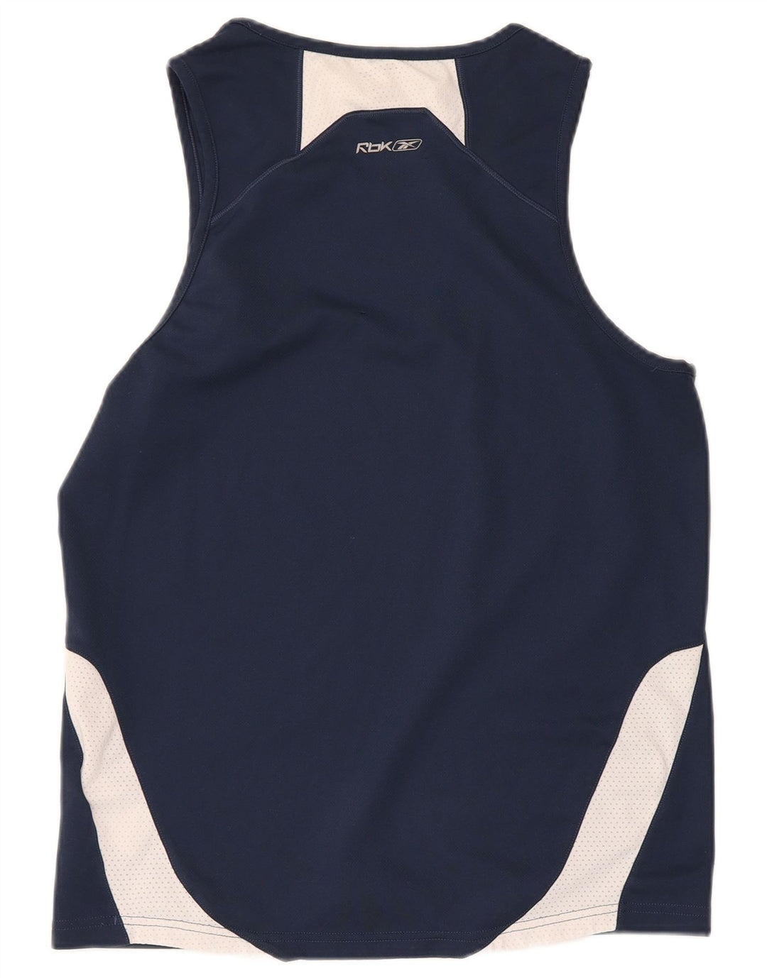 Canotta Reebok da donna UK 12 Medium Navy Blue Colourblock Poliestere