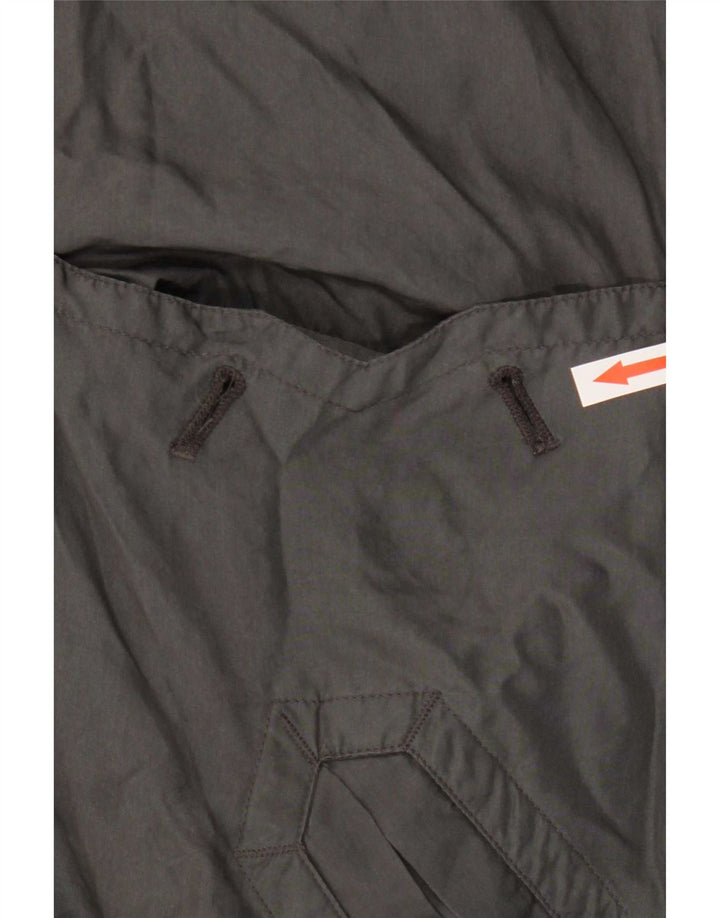 Giubbotto bomber vintage da uomo UK 38 in seta grigio medio