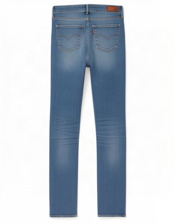 Jeans Levi's Demi Curve Modern Rise Slim da donna W25 L34 cotone blu