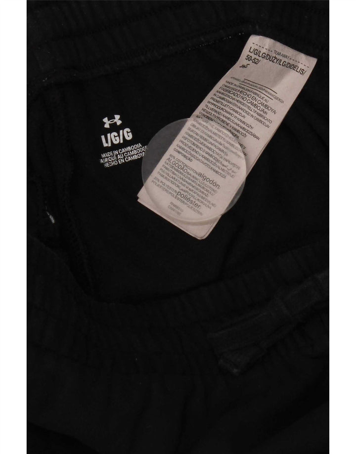 Pantaloni da tuta da uomo Under Armour Cargo Pantaloni da jogging grandi cotone nero