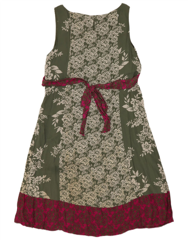 Abito a trapezio da donna Monsoon UK 16 Large Verde Viscosa