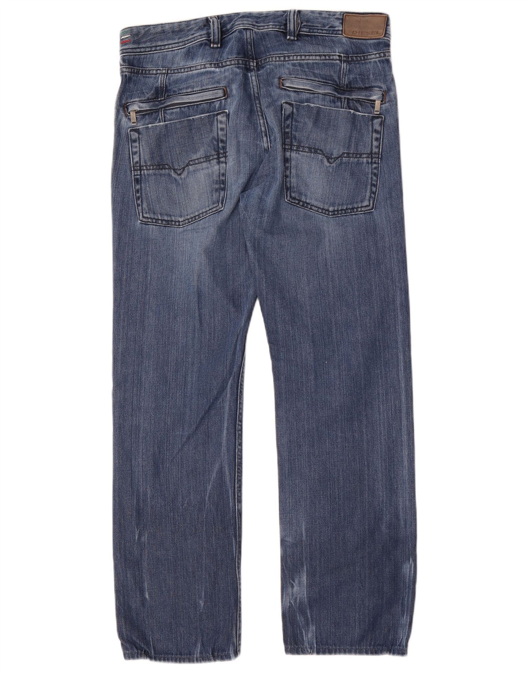 Jeans dritti da uomo Diesel Kander W31 L28 in cotone blu
