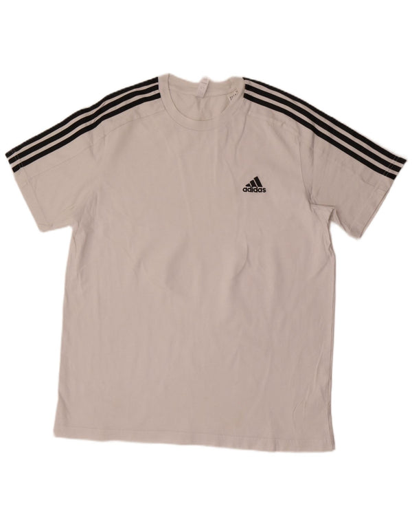 Adidas Mens T-Shirt Top Large White Cotton