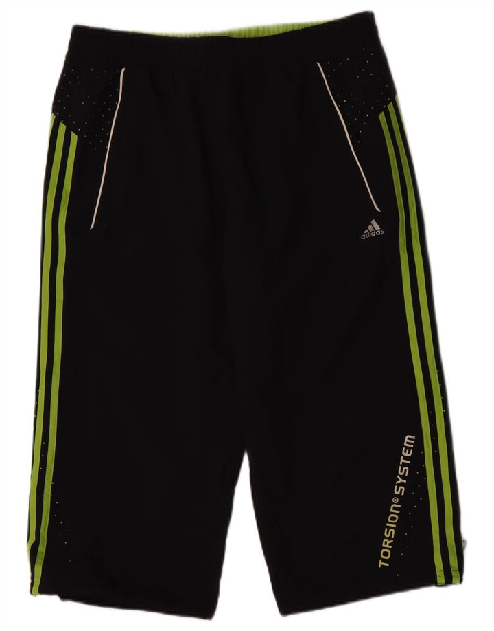 Pantaloncini sportivi Adidas da uomo con grafica Bermuda, poliestere nero medio
