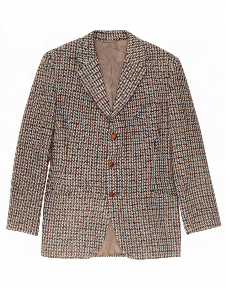 Giacca blazer da uomo in tweed Harris Dunn & Co UK 40 grande multicolore